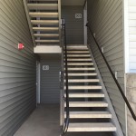 Building A entry Building A stairwell