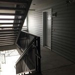 Building C east stairwell Building C entryway